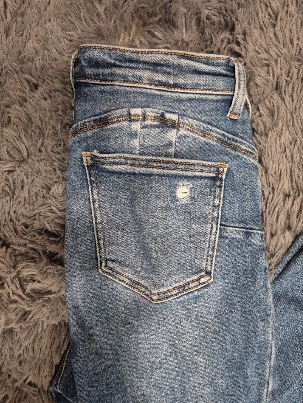 👖Wax Jean Distressed Light Blue Skinny Jeans👖 - Picture 5 of 6